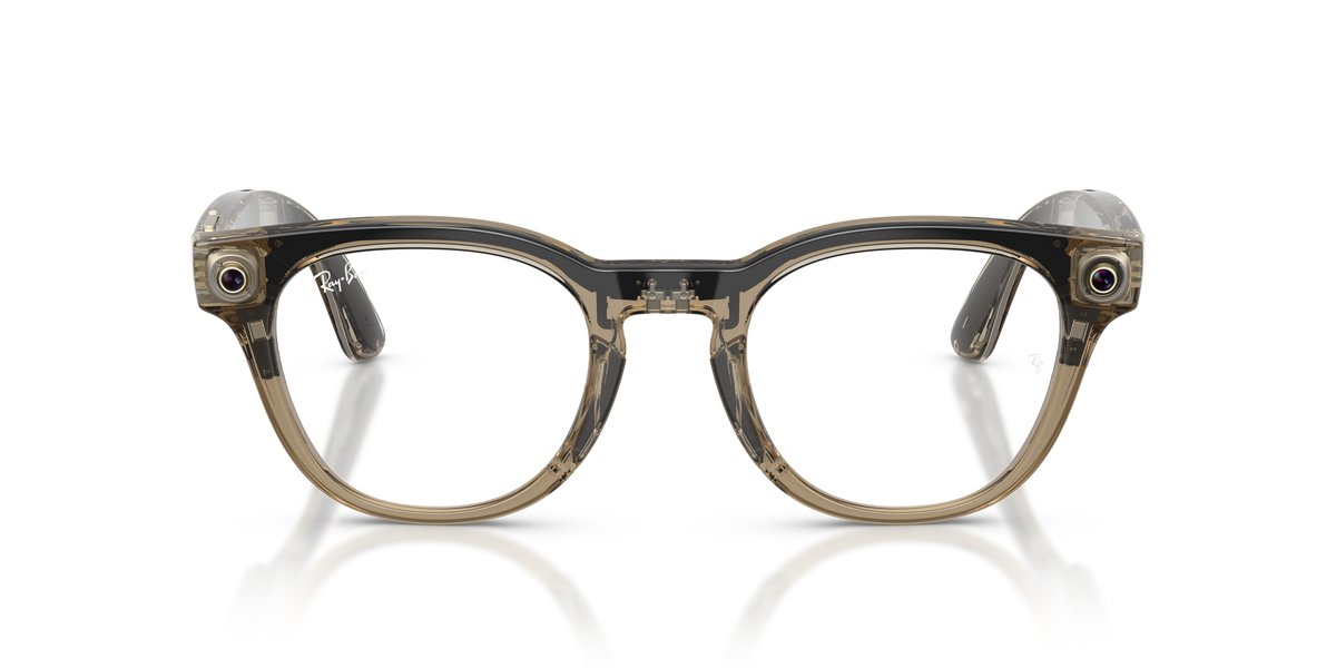 Ray-Ban Meta RW7002 Beige Tortora Trasparente — Lente Demo 4