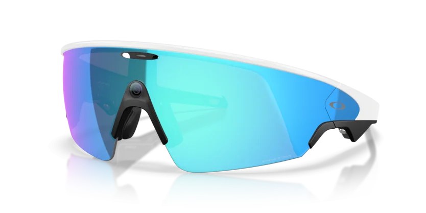 Oakley Meta Vanguard OW8001 Bianco — Prizm Sapphire 8