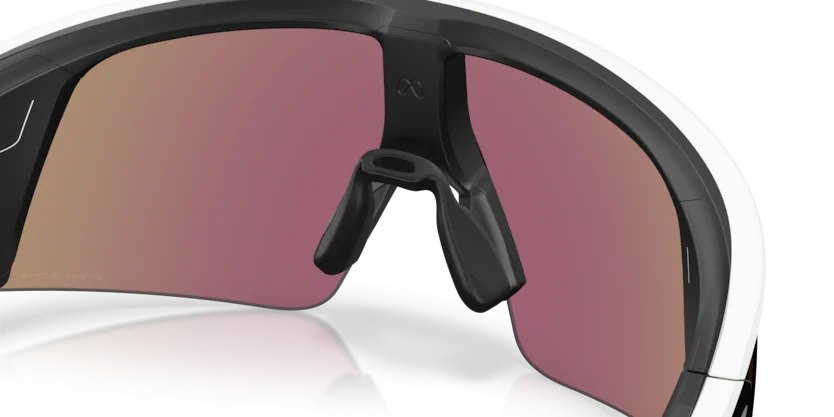 Oakley Meta Vanguard OW8001 Bianco — Prizm Sapphire 4