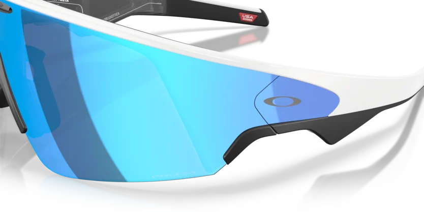 Oakley Meta Vanguard OW8001 Bianco — Prizm Sapphire 3