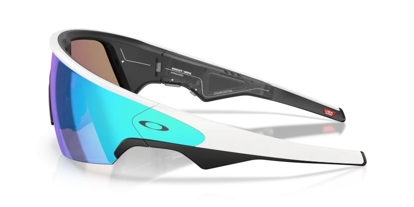Oakley Meta Vanguard OW8001 Bianco — Prizm Sapphire 7