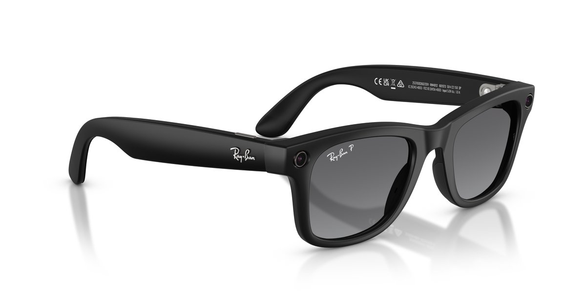 Ray-Ban Meta Wayfarer RW4012 Nero — Polarizzate Grafite
