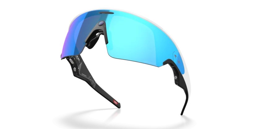 Oakley Meta Vanguard OW8001 Bianco — Prizm Sapphire 2