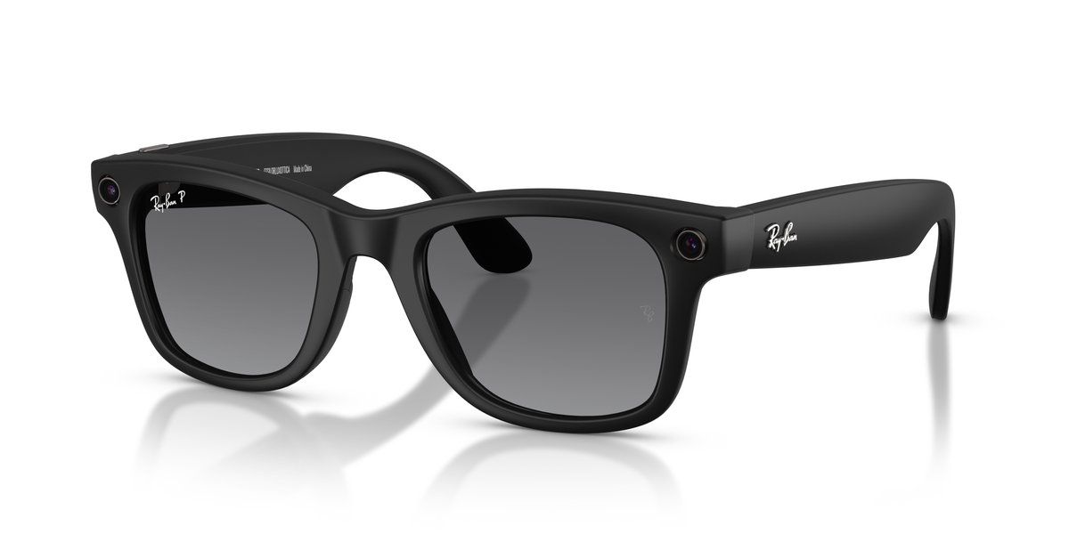 Ray-Ban Meta Wayfarer RW4012 Nero — Polarizzate Grafite 4