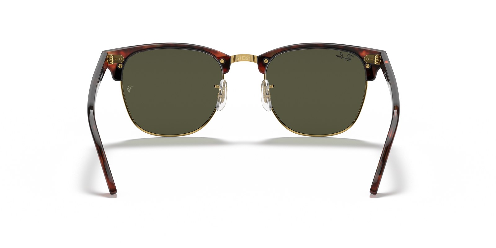 Ray-Ban Clubmaster Classic RB3016 tartarugato su oro W0366