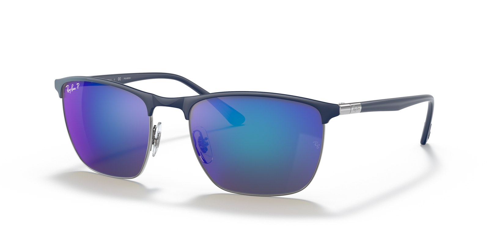 Ray-Ban Chromance RB3686 blu su canna di fucile 92044L
