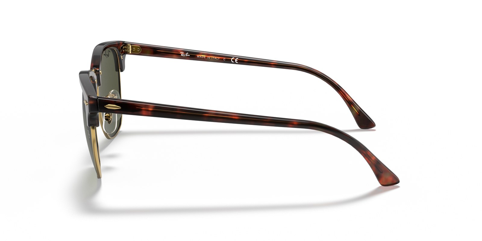 Ray-Ban Clubmaster Classic RB3016 tartarugato su oro W0366